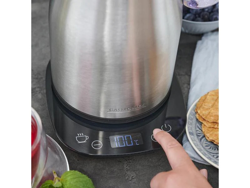Gastroback Wasserkocher Advanced Thermo 1.7L, silber