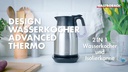 Gastroback Wasserkocher Advanced Thermo 1.7L, silber