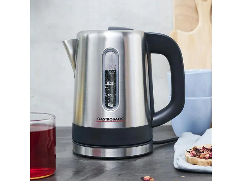 Gastroback Wasserkocher Design Mini 1 l, Silber