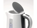 Koenig Wasserkocher Stripes 1.7 l, Weiss/Anthrazit