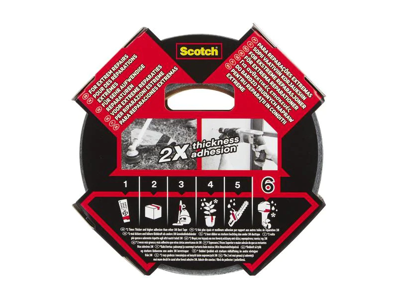3M Gewebeband Scotch Extremium Ultra 48 mm x 25 m, Schwarz