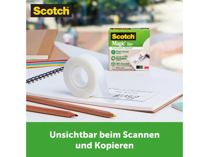 3M Klebeband Scotch Magic A greener choice 19 mm x 30 m