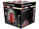 Russell Hobbs Wasserkocher 24992-70 Colours Plus 1 l, Rot/Schwarz