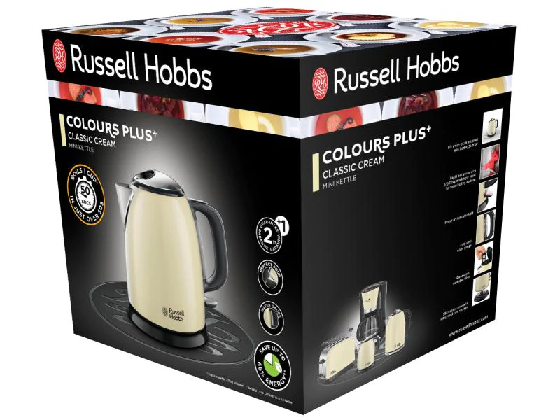 Russell Hobbs Wasserkocher 24994-70 Colours Plus 1 l, Crème