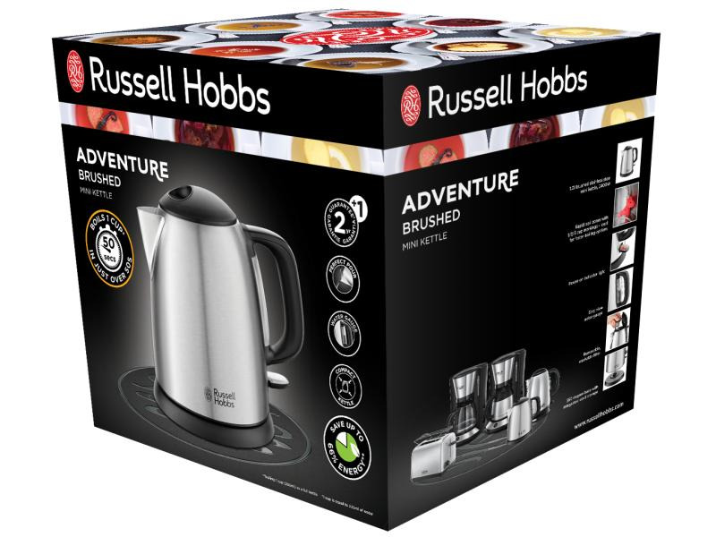 Russell Hobbs Wasserkocher Adventure 24991-70 1 l, Schwarz