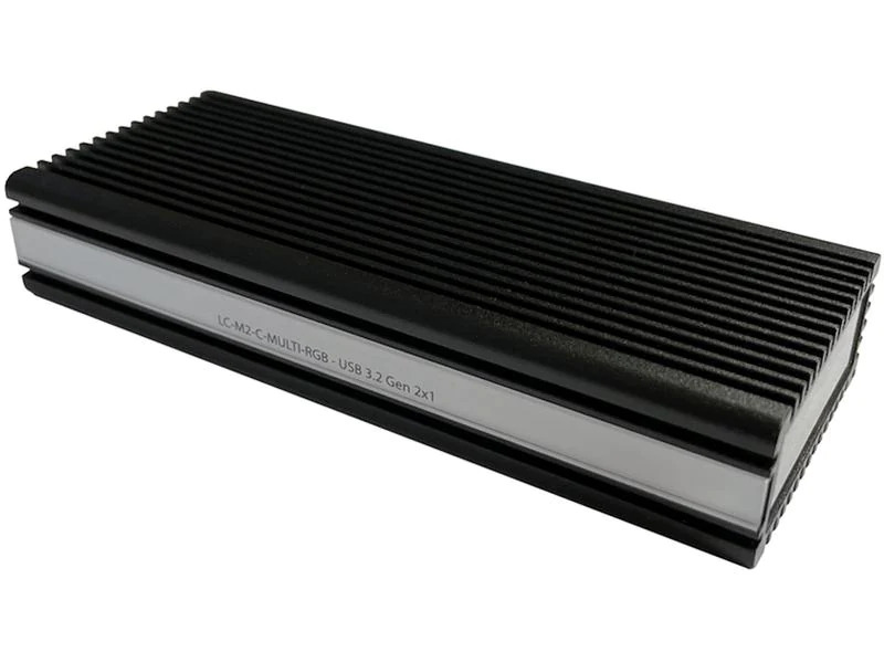 LC-Power Externes Gehäuse LC-M2-C-MULTI-RGB M.2