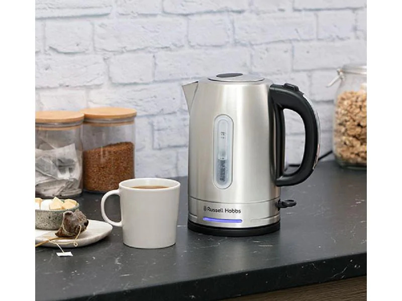 Russell Hobbs Wasserkocher Quiet 1.7 l, Silber