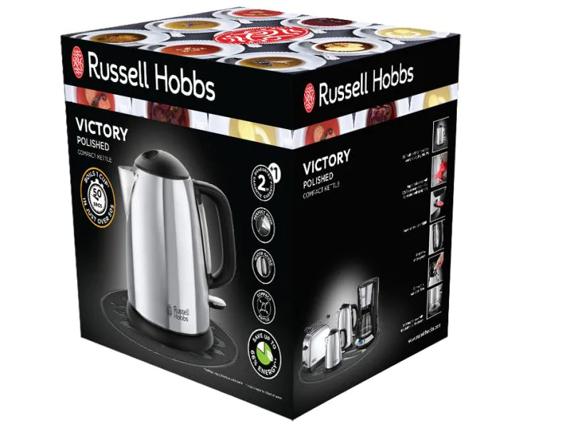Russell Hobbs Wasserkocher Victory 24990-70 1 l, Schwarz