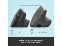 Logitech Ergonomische Maus Lift Graphite