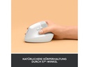 Logitech Ergonomische Maus Lift Off-white