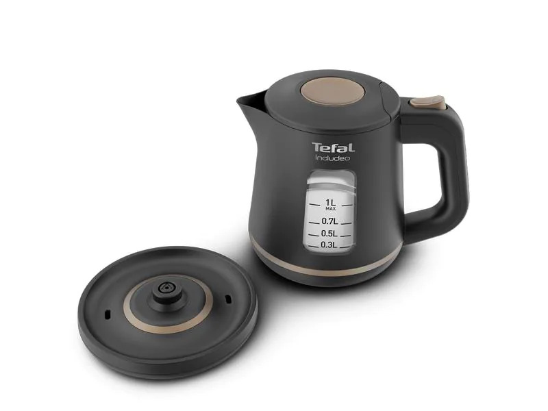 Tefal Wasserkocher Includeo KI5338 1 l, Schwarz