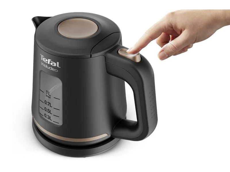 Tefal Wasserkocher Includeo KI5338 1 l, Schwarz