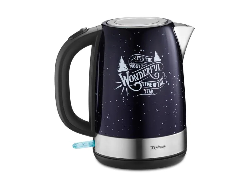 Trisa Wasserkocher X-Mas Nights 1.7 l, Dunkelblau