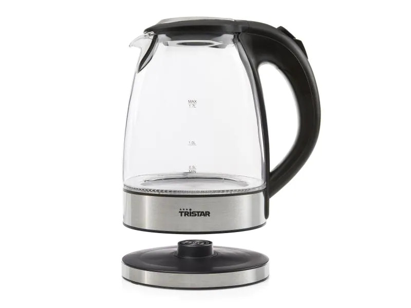 Tristar Wasserkocher WK-3377 1.7 l, Transparent/Silber