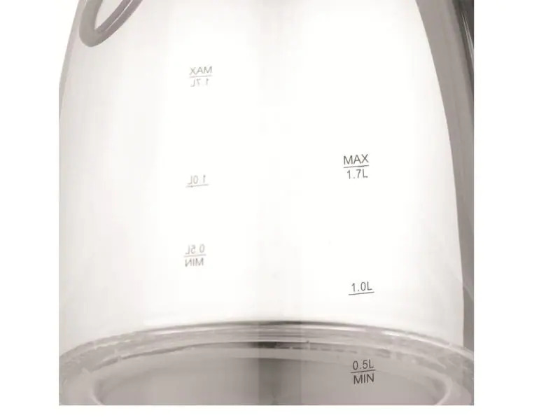 Tristar Wasserkocher WK-3377 1.7 l, Transparent/Silber