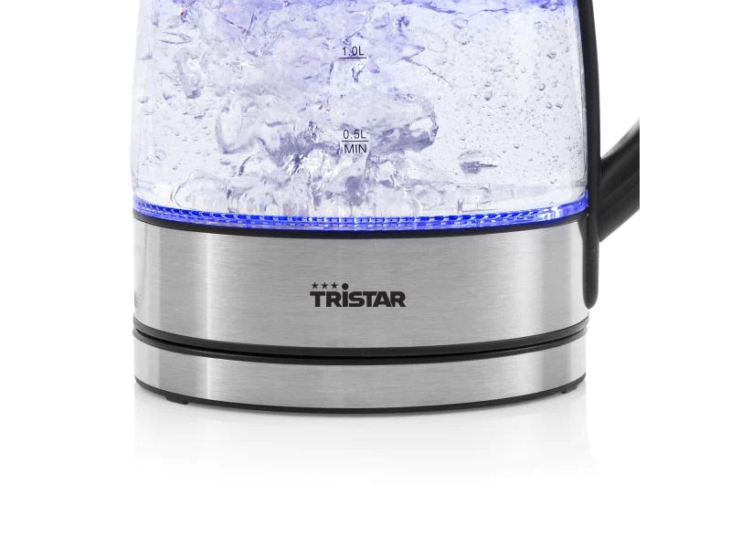 Tristar Wasserkocher WK-3377 1.7 l, Transparent/Silber
