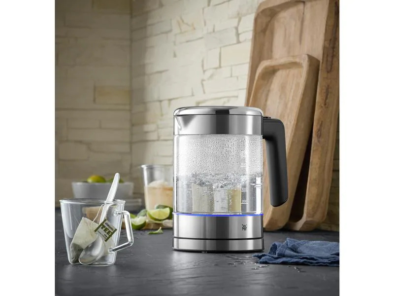 WMF Wasserkocher Küchenminis 1 l, Silber/Transparent