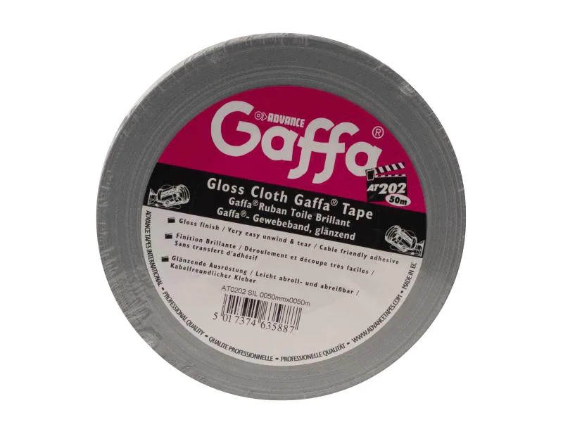 Advance Gaffa Tape AT202 50 mm x 50 m, Silber