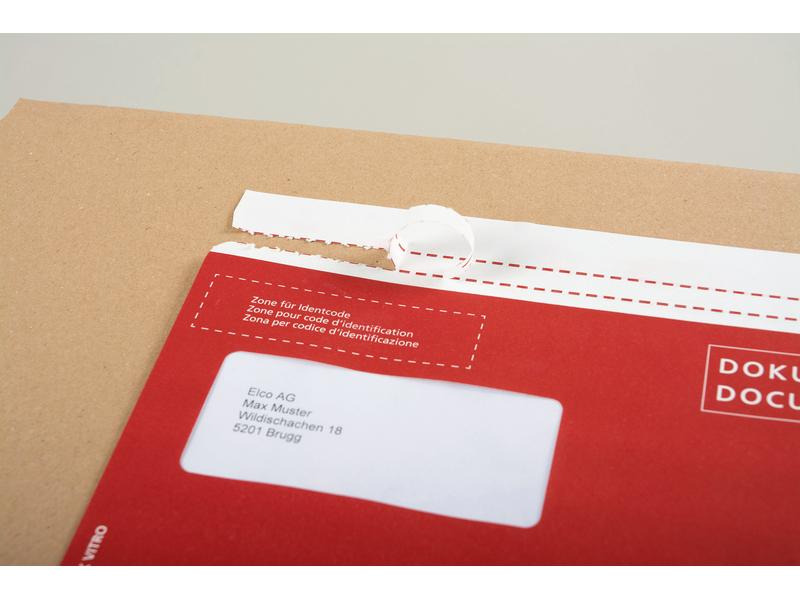 ELCO Dokumententasche aus Papier C5 Fenster links, 250 Stück