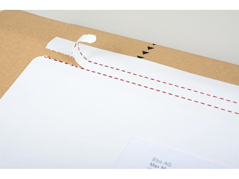 ELCO Dokumententasche aus Papier C5/6 Fenster rechts, 250 Stück