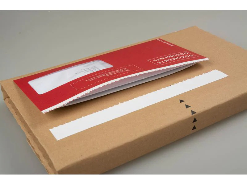 ELCO Dokumententasche aus Papier C5/6 Fenster rechts, 250 Stück