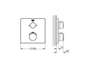 GROHE Thermostat Grohtherm 43 mm, Chrom