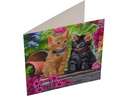 CRAFT Buddy Bastelset Crystal Art Card Cat Friends