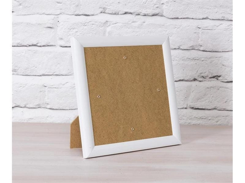CRAFT Buddy Bastelset Zubehör Crystal Art Frame Weiss 21 x 21 cm