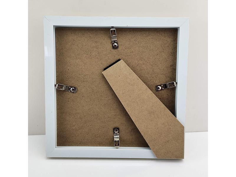 CRAFT Buddy Bastelset Zubehör Crystal Art Frame Weiss 21 x 21 cm