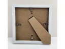 CRAFT Buddy Bastelset Zubehör Crystal Art Frame Weiss 21 x 21 cm