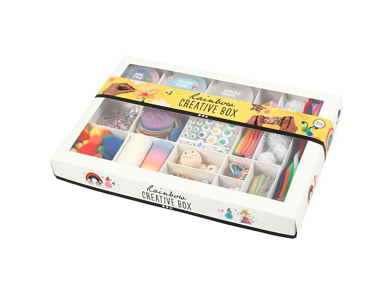 Creativ Company Bastelset Kreativbox Regenbogen 16-teilig