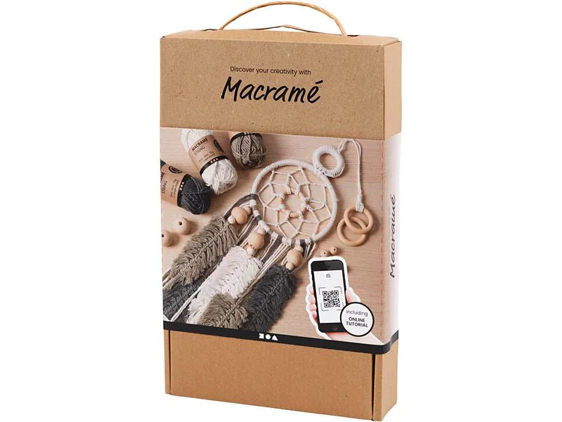 Creativ Company Bastelset Lernset Macramé 7-teilig