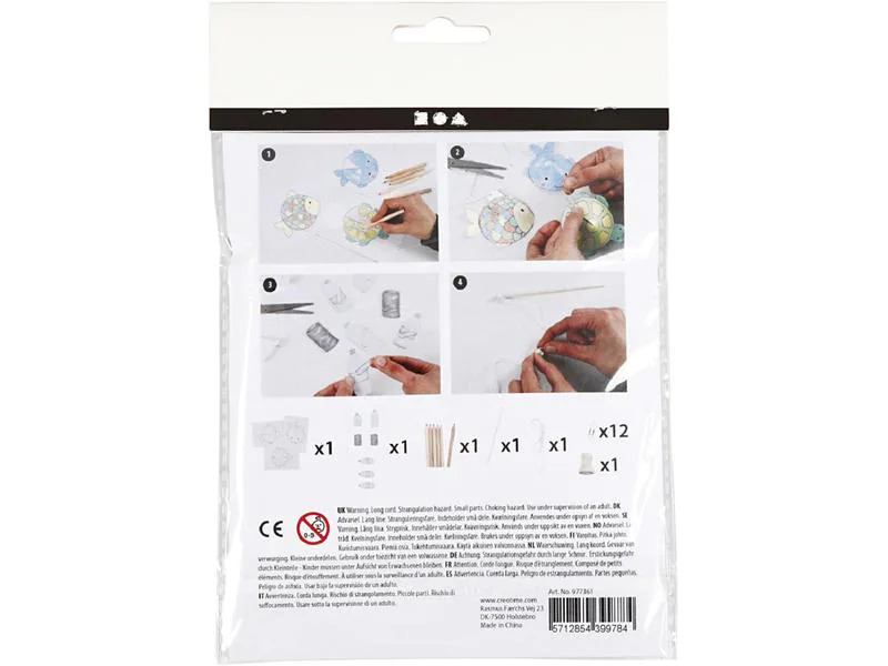 Creativ Company Bastelset Mini Angelspiel 6-teilig