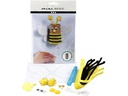 Creativ Company Bastelset Mini Biene, 9-teilig, Gelb/Schwarz