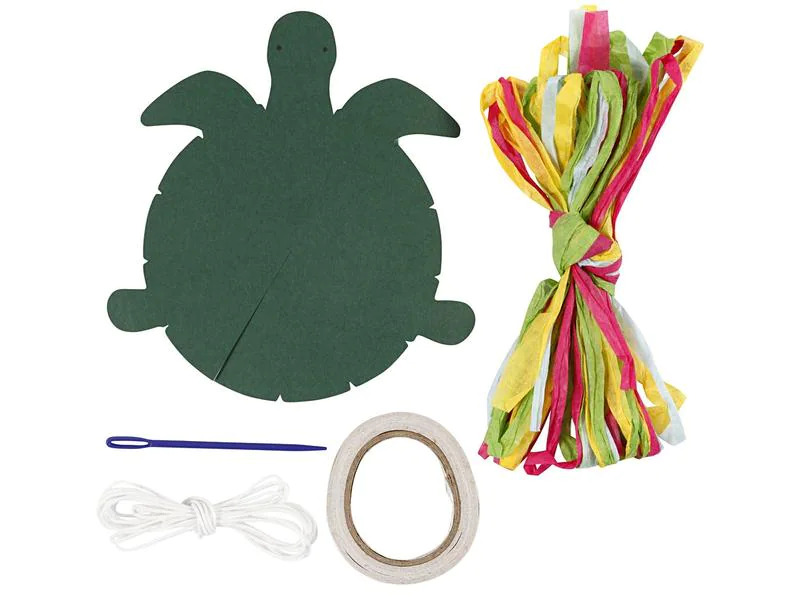 Creativ Company Bastelset Mini Schildkröte 5-teilig, Grün
