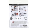 Creativ Company Bastelset Mini WC-Papier-Rollen-Roboter 7-teilig, Silber