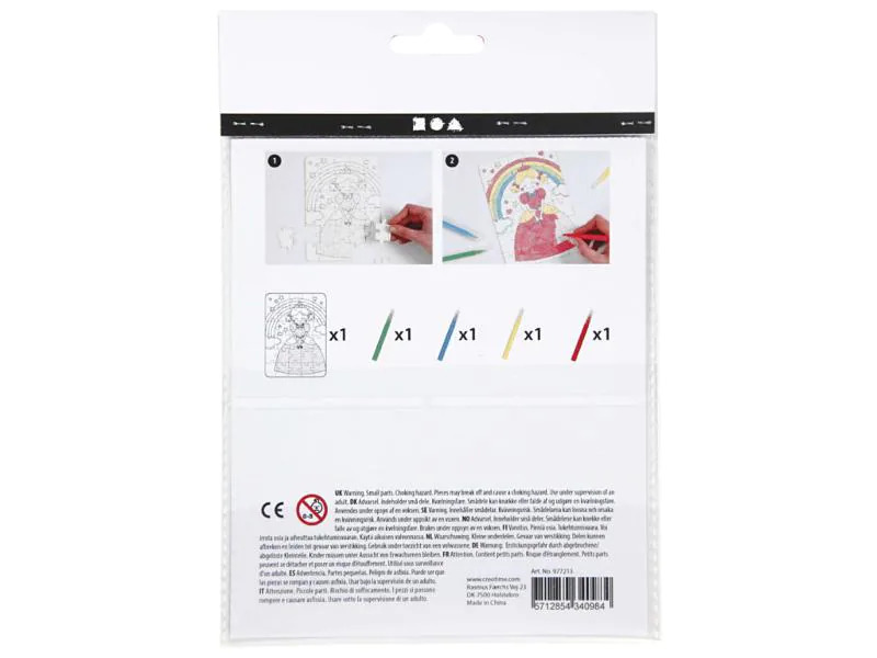 Creativ Company Bastelset Puzzle Prinzessin, Weiss, 1 Set
