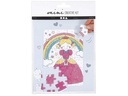 Creativ Company Bastelset Puzzle Prinzessin, Weiss, 1 Set