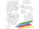 Creativ Company Bastelset Puzzle Prinzessin, Weiss, 1 Set