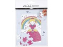 Creativ Company Bastelset Puzzle Prinzessin, Weiss, 1 Set