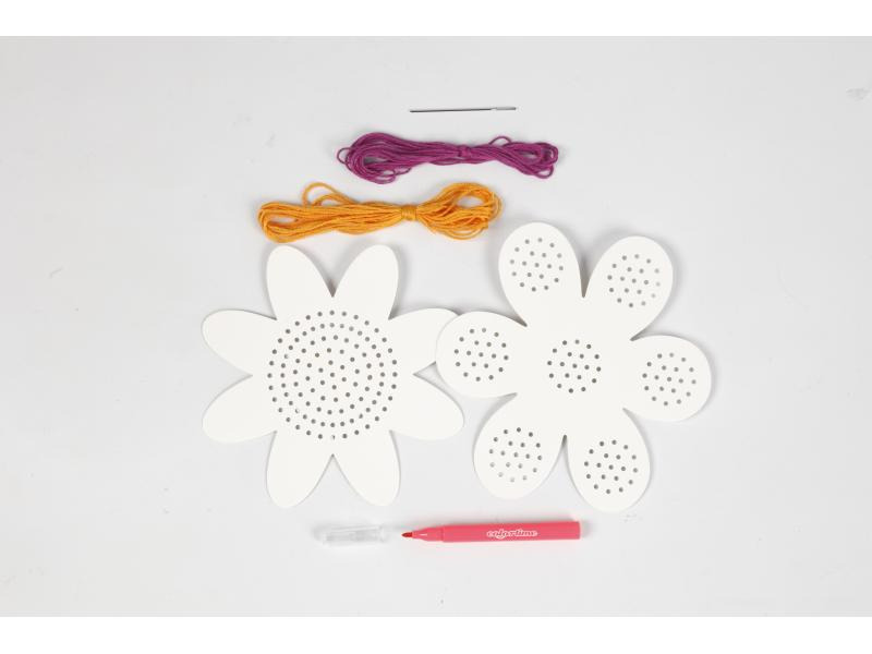 Creativ Company Bastelset Stickvorlage, Blumen, 1 Set