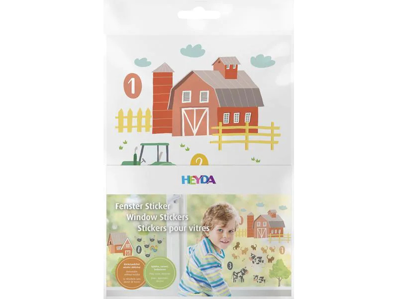 Heyda Bastelset Fensterbilder Bauernhof