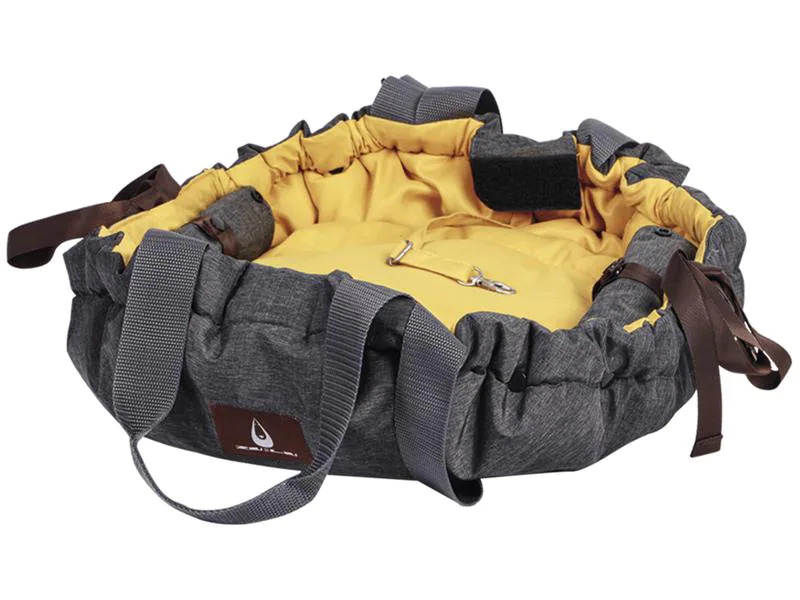 Nobby Tiertransport-Tasche Shelly, 72 x 55 cm, Grau-Senf