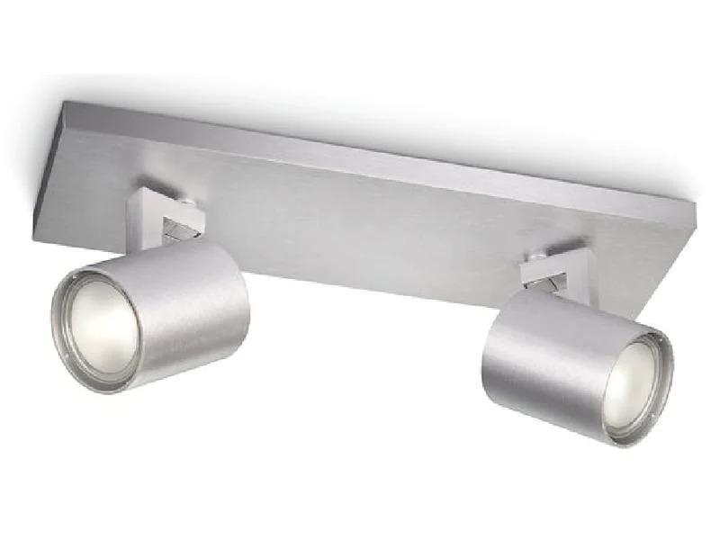 Philips Aufbauspot Runner, 2 x GU10, 20 W, Silber