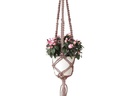 Hoooked Bastelset Makramee Blumenampel Rosa