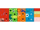 URSUS Bastelset Paper Illuminies Little Monsters 4 Stück