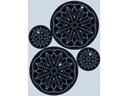 URSUS Bastelset Traumfänger, Schwarz/Silber, 2 Stück