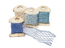 HobbyFun Textilband Netzband 130 mm x 1 m, Blau