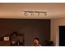 Philips Viererspot Warm Glow Clockwork, 4 x 4.5 W, 2000 lm, Weiss