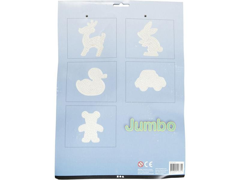 Creativ Company Bügelperlen Platten JUMBO Transparent